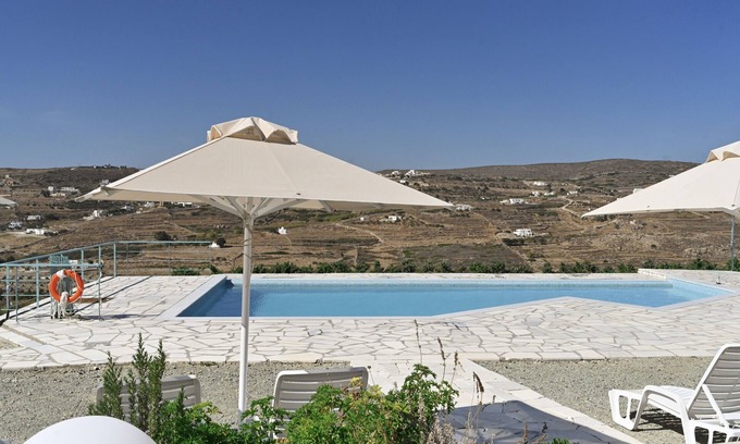 Paros House | Unforgettable Dolce Vista: Ocean Views and Poolside Bliss