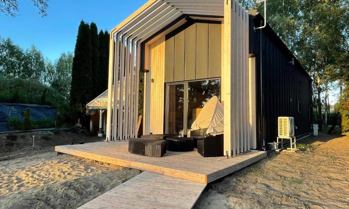 Piecki Villa | Beachfront Bliss at Dom na plaży with Private Beach Access