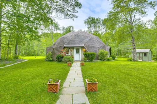 Warren House | Dome Escape in Nature with Deck 3 Mi to Kent Falls