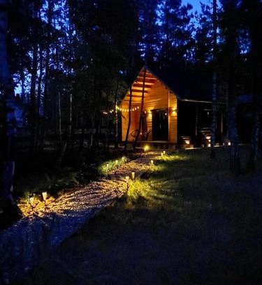 Lgin House | Idyllic DOMEK W BRZOZACH: Private Hot Tub Retreat