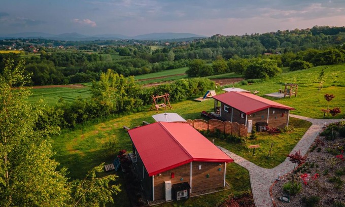 gmina Biskupice House | Experience Domki na Górniej Łące - Dwa Wróble's 9.8/10 Stay