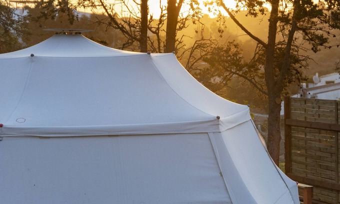 Rendswuhren RV Rental | Cozy Domo Glamping Tent for 2-4 at Scenic Viehbrook Farm