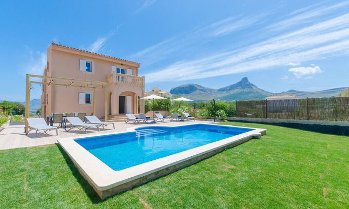 Urbanizacion S'Estanyol Villa | Sea View Villa in Urb. S'Estanyol with Private Pool