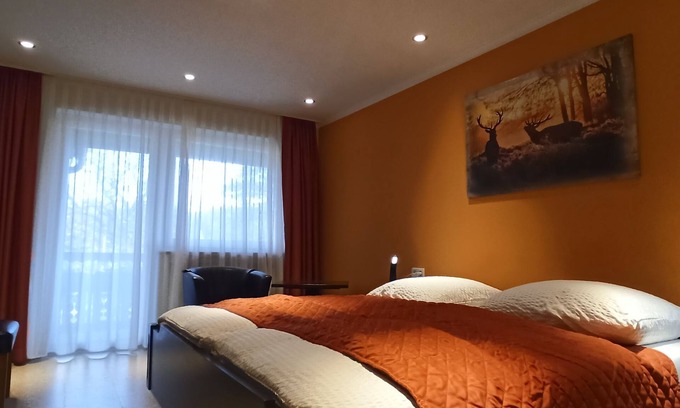 Donaueschingen Apartment | Modern Doppelzimmer Comfort with Balcony & Spa Amenities