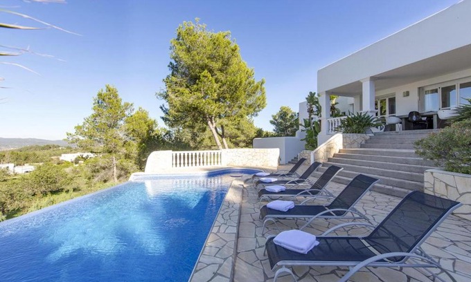 Sant Antoni de Portmany Villa | Experience DOS MONOS: Pet-Friendly Oceanfront Retreat