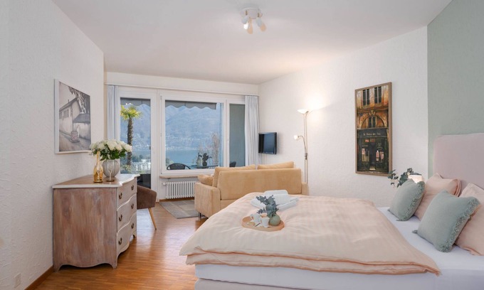 Ascona Apartment | Elegant Double Room Classic by Interhome - Guest Rated 9.8