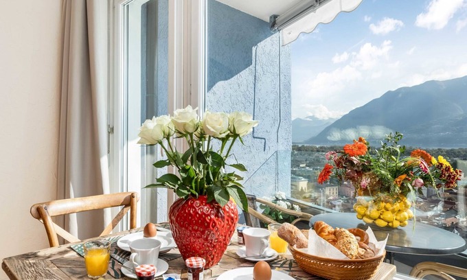 Ascona Apartment | Perfect Double Room Modern with Lake View & Spa Amenities