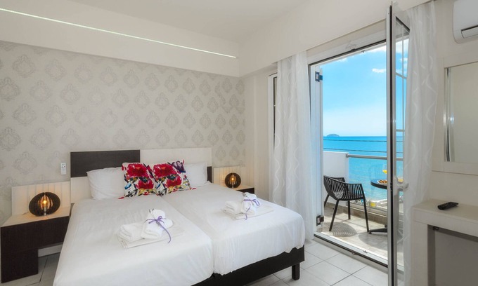 Laganas Apartment | Pet-Friendly Double Studio with Balcony & Ocean View