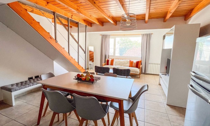 10 de Diciembre Apartment | Bright Duplex in Downtown Bariloche with Family Amenities