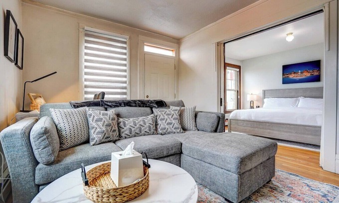 Madison Apartment | Prime Location: Steps from Capitol with Balcony Access