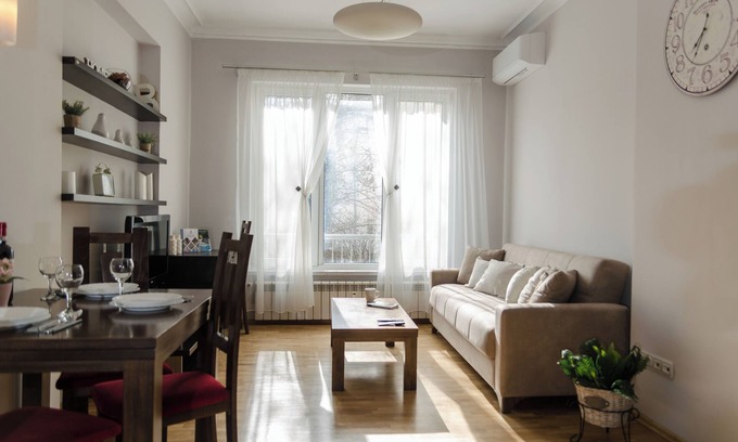 Sofia City Center Apartment | Inviting Downtown Apartment with Two Bedrooms & Jacuzzi