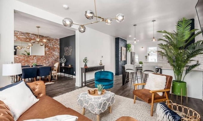 Near East Columbus House | Discover Monroe Matti: Sleeps 14 with Cowboy Pool & Spa