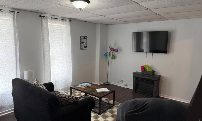 Michigan City Apartment | Downtown Getaway: Family-Friendly Stay with Kitchen Access