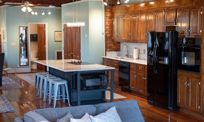 Central Business District Apartment | Historic Downtown Lynchburg Loft with Parking & Pet-Friendly