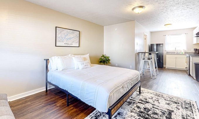 La Follette Apartment | Cozy Downtown Studio with Kitchen, Firepit & Fast WiFi