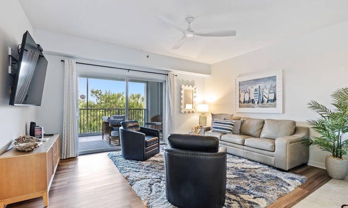 New Smyrna Beach Condo | Relax in a Coastal-Themed Condo with Oceanfront Views