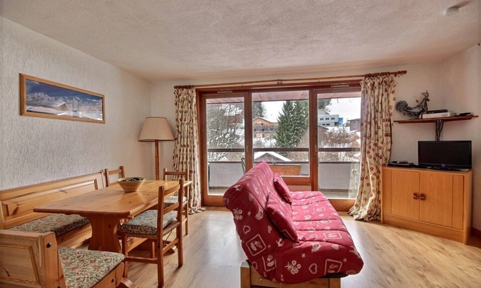 Saint-Jean-dʼAulps Apartment | Duplex Apartment with Pool Access at Saint Jean d'Aulps
