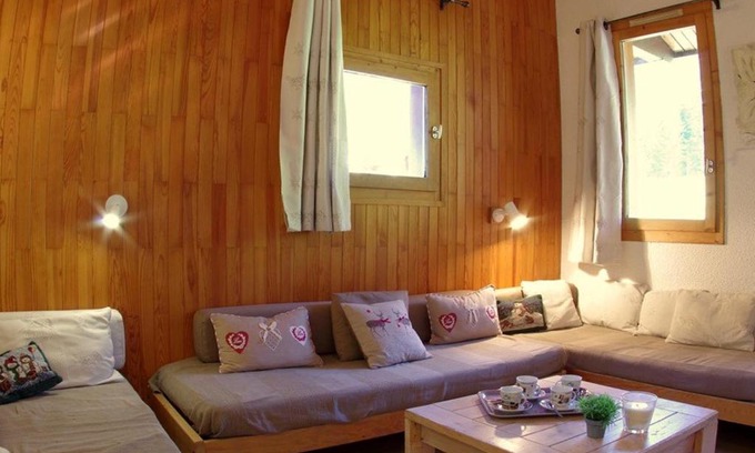 Les Avanchers-Valmorel Apartment | Charming Duplex with Mountain View, Steps from Ski Slopes