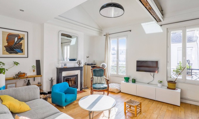 Le Pre-Saint-Gervais Apartment | Stylish Duplex in Le Pré-Saint-Gervais - Welkeys Retreat