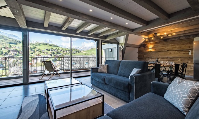 Albiez-le-Vieux Apartment | Duplex in Albiez-Montrond with terrace