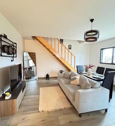 Moneteau Apartment | Cozy Duplex with Free Parking, Minutes from Auxerre Center