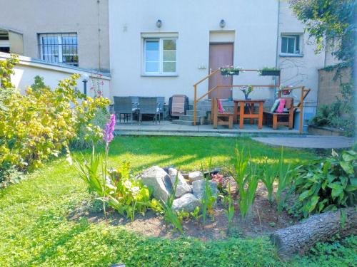 Prague 4 Apartment | Inviting Duplex with Garden, Pet and Child Friendly Amenities