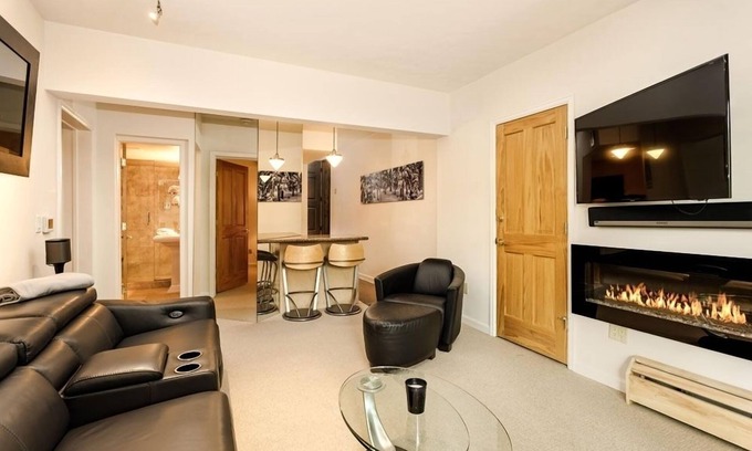 Aspen Condo | Durant Unit C12: Condo with Pool, Hot Tub & Cozy Fireplaces