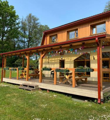 Regi House | Relax at Dzintara Pirts with Pool and Hot Tub Access