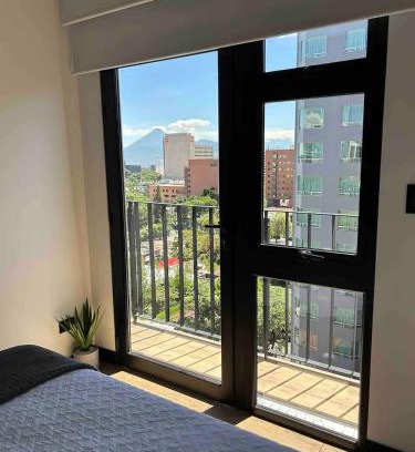 Zona 10 Apartment | Modern EÓN 11: Volcano Views & Pet-Friendly Amenities