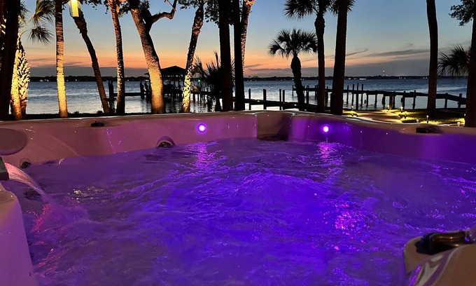 Merritt Island House | Eagle Harbour: Waterfront Retreat with Dock & Spa Amenities