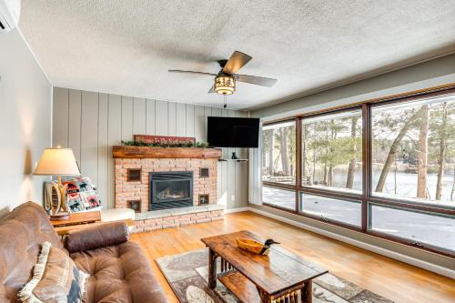 Eagle River House | Cozy Eagle River Waterfront Home with Dock & Fire Pit