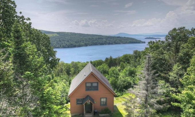 Rangeley House | Experience Eagles Ledge: Cozy Cabin with Lake Views & Pets Welcome