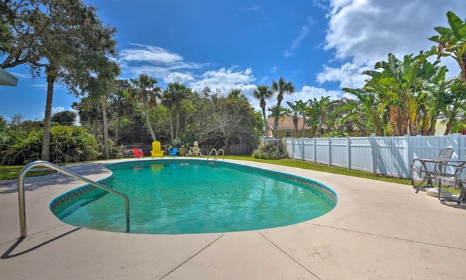 Royal Dunes North House | Unique Getaway with Pool Steps from Ormond Beach