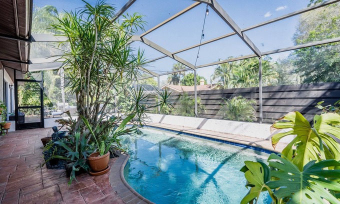 Indian Beach Sapphire Shores House | Artistic Boho Bungalow with Pool and Ocean Views