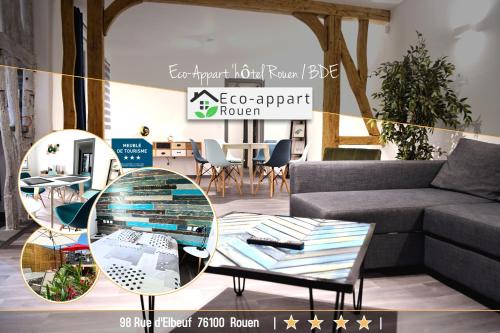 Quartier Saint-Clement - Jardin des Plantes Apartment | Eco-Appart'hôtel Rouen: Family-Friendly with Ocean Views