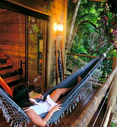 Trindade Ski Chalet | Eco Cabana: Steps from the Beach with Pet-Friendly Amenities