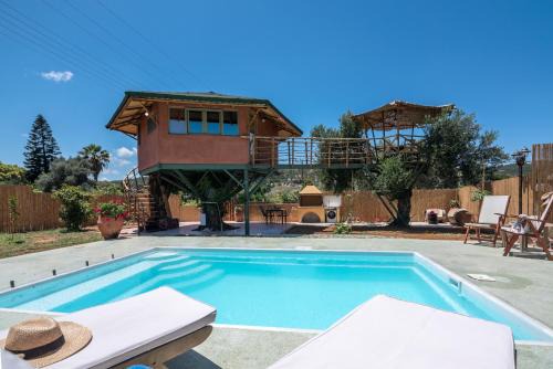 Sirili Other | Eco Olive Treehouse: Oceanfront Retreat with Pool & Breakfast