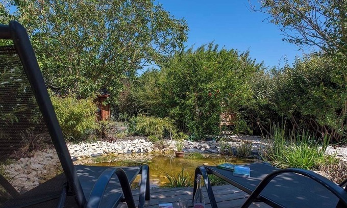 La Rochelle Apartment | Relax at EcoloGite: Zen Garden, Pool & Oceanfront Views