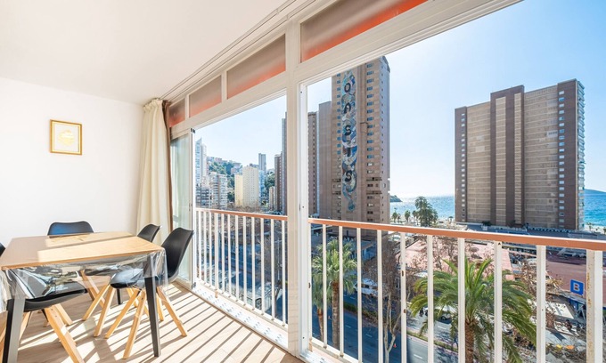 Benidorm Apartment | Relaxing Oceanfront Edimar 7-6 Apartment by Levante Beach