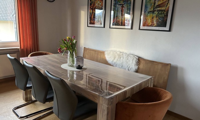 Oberstadtfeld Apartment | Pet-Friendly Eifel Ferienwohnung Thiel with Balcony & Hot Tub