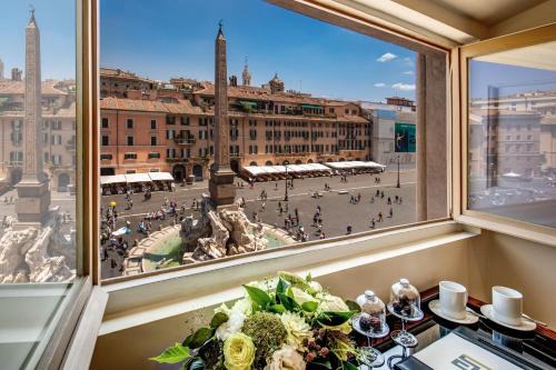 Rione VI Parione Hotel | Elegant Eitch Borromini Palazzo Pamphilj with Fine Dining