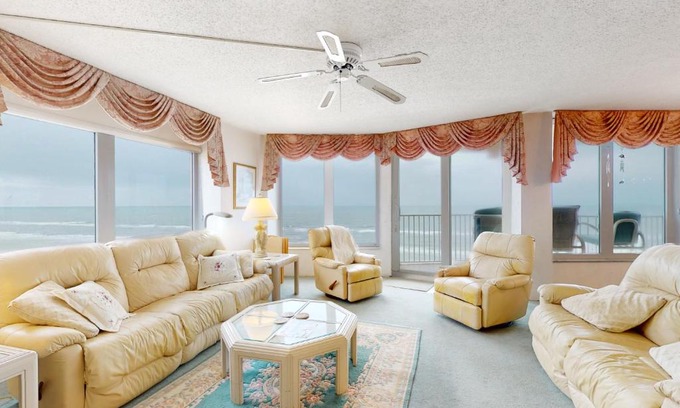 Daytona Beach Shores Apartment | Elegant Oceanfront Retreat at Elegance by the Sea, Unit 701