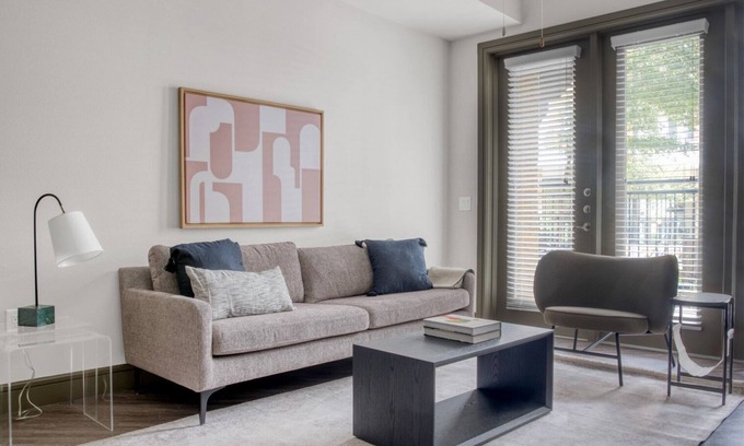 North Burnet Apartment | Modern 2BR Escape with Gym, Pool & Walking Distance to Q2