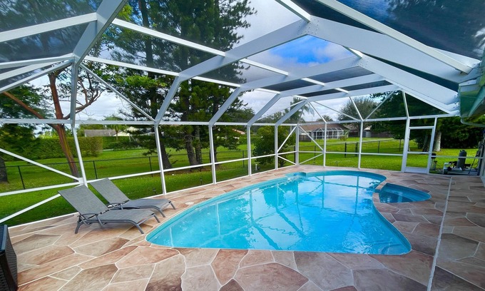 Wellington House | Elegant Pool Home with Ocean View in Equestrian Area