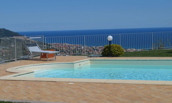 Diano Marina House | Elegant Pool Villa with Ocean View and Private Garden