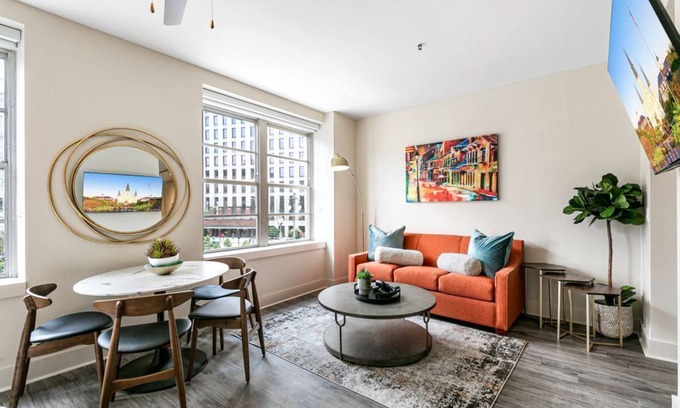 Central Business District Hotel | Stylish Studio Steps from French Quarter with Great Amenities