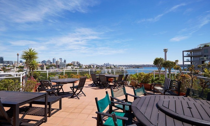 Darling Point Apartment | Elegant Studio with Rooftop Harbour Views