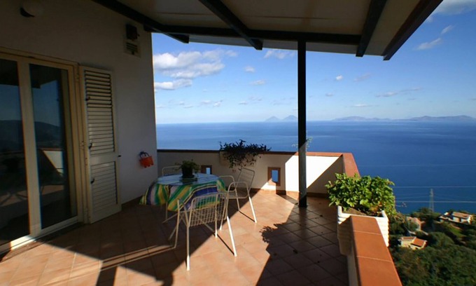 Capo d'Orlando Villa | Charming Capo d'Orlando Villa with Sea View & Breakfast
