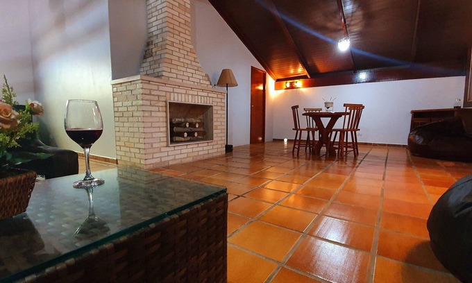 Raul Cury House | Elegant Retreat with Pool, Fireplace & Gourmet Dining