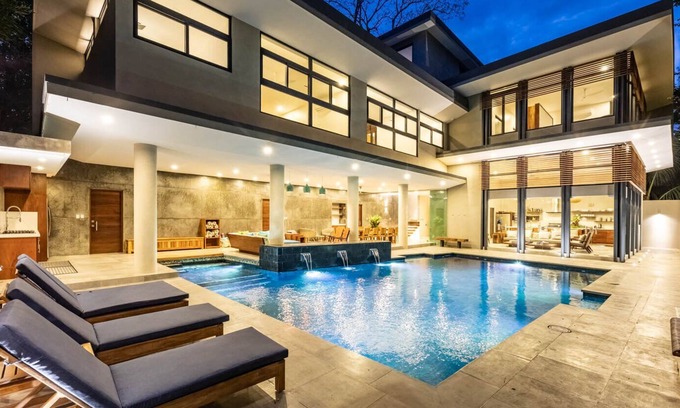 Nosara Villa | Elements: 7-Bedroom Villa with Ocean View, Steps from Beach
